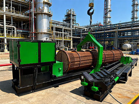 空中管束抽装机